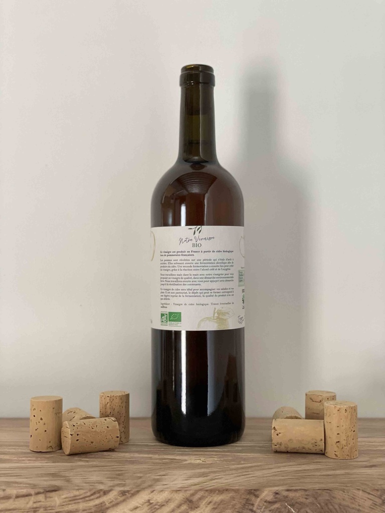 Bouteille 0.75l Vinaigre de Cidre France bio*C/R