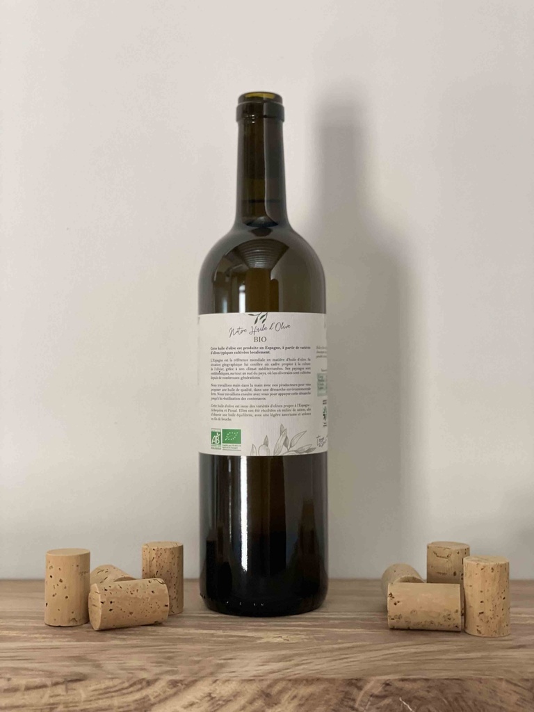 Bouteille 0.75l Huile d'Olive Vierge Extra Espagne Equilibre bio*C/R