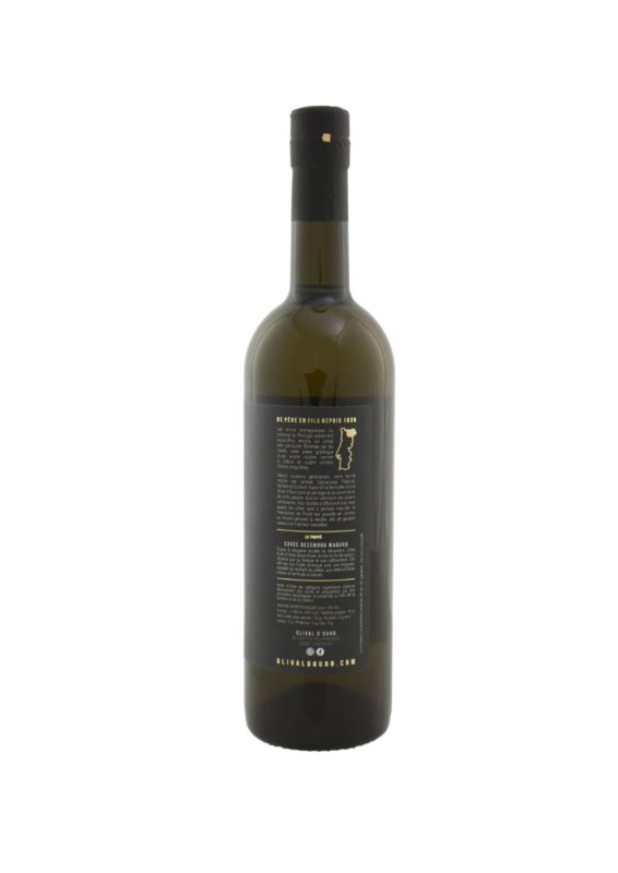 Bouteille 0.75l Huile d'Olive Vierge Extra Portugal Mûre - Cuvée dernière semaine de récolte « Dezembro Maduro » bio*