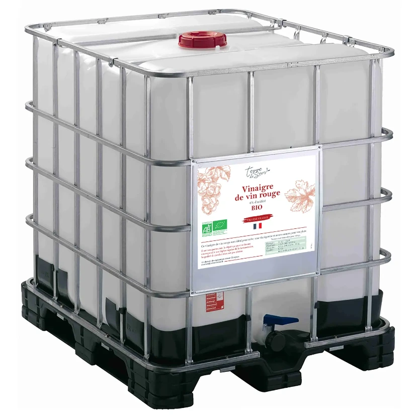 [VVR FR] IBC 1000L Vinaigre de Vin Rouge France bio*