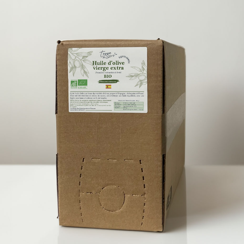 BIB 20l Huile d'Olive Vierge Extra Espagne Equilibré bio*