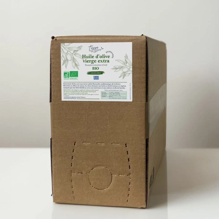 [HOVE GR P] BIB 10l Huile d'Olive Vierge Extra Grèce Puissante bio*