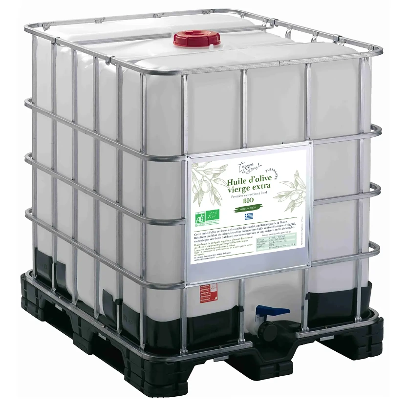 [HOVE GR P] IBC 1000L Huile d'Olive Vierge Extra Grèce Puissante bio*