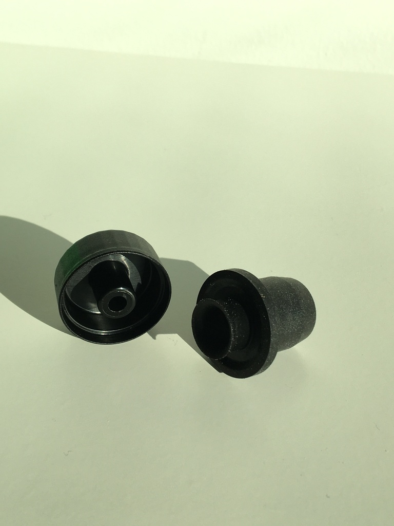 Bouchon verseur noir bouteille pour C/R