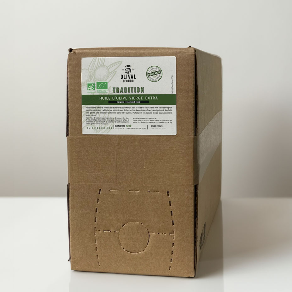 BIB 10l Huile d'Olive Vierge Extra Portugal Puissante - Cuvée première semaine de récolte « Outubro Verde » bio*