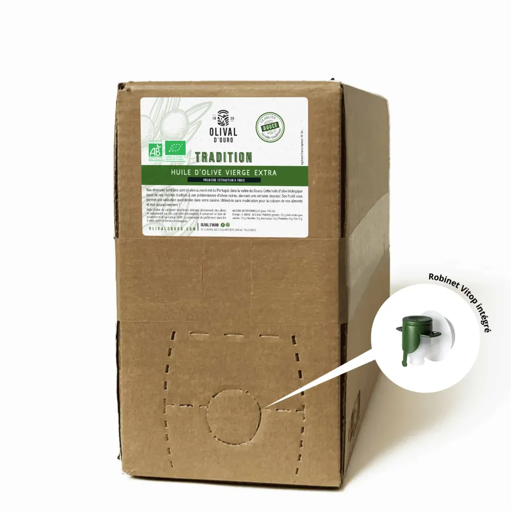 [HOVE PT D] BIB 10l Huile d'Olive Vierge Extra Portugal Douce bio*