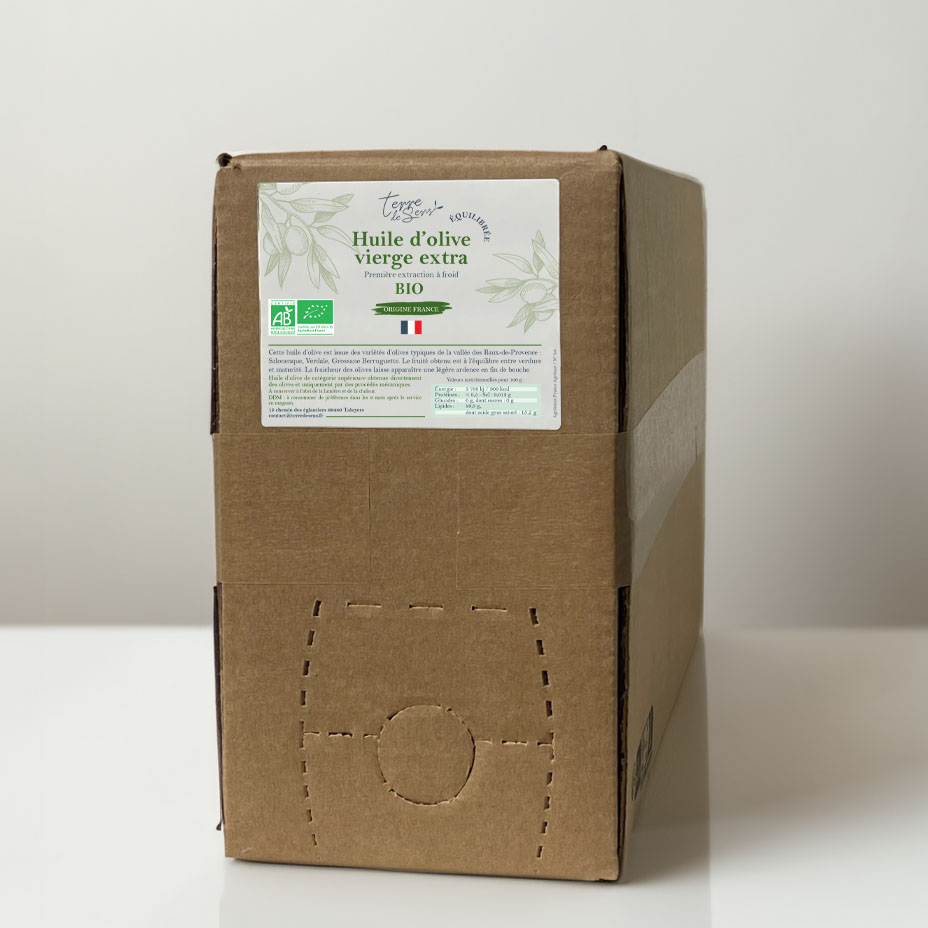 [HOVE FR E] BIB 10l Huile d'Olive Vierge Extra France Equilibré bio*