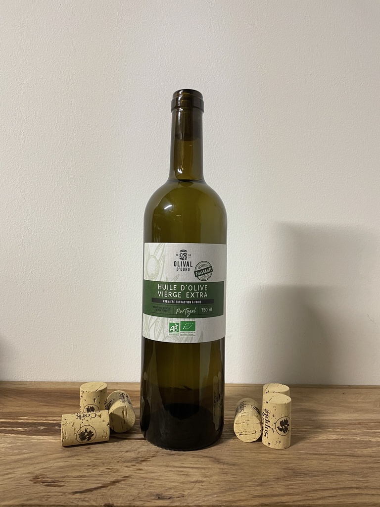 [HOVE PT P OV] Bouteille 0.75l Huile d'Olive Vierge Extra Portugal Puissante bio*C/R