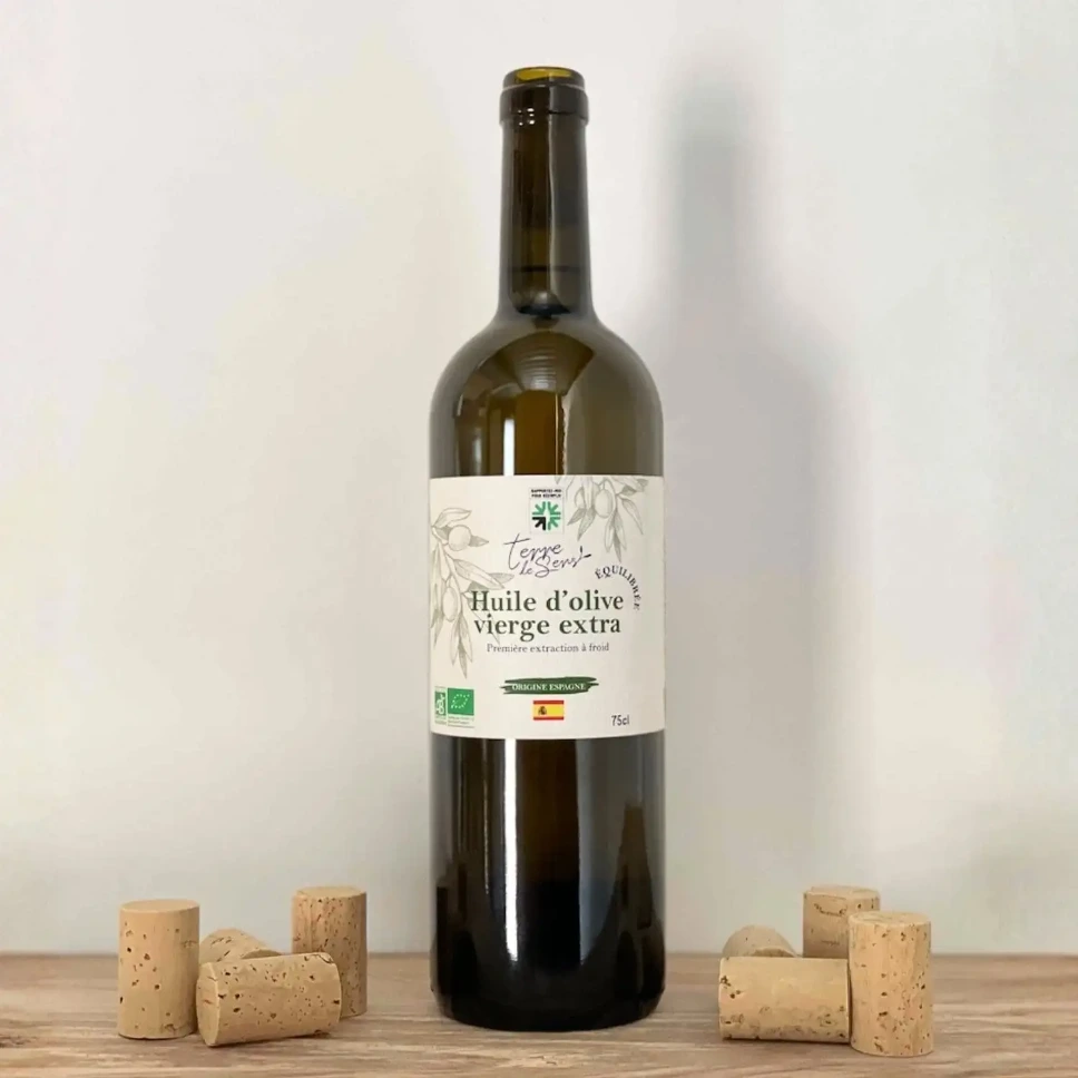 [HOVE ES E] Bouteille 0.75l Huile d'Olive Vierge Extra Espagne Equilibrée bio*C/R