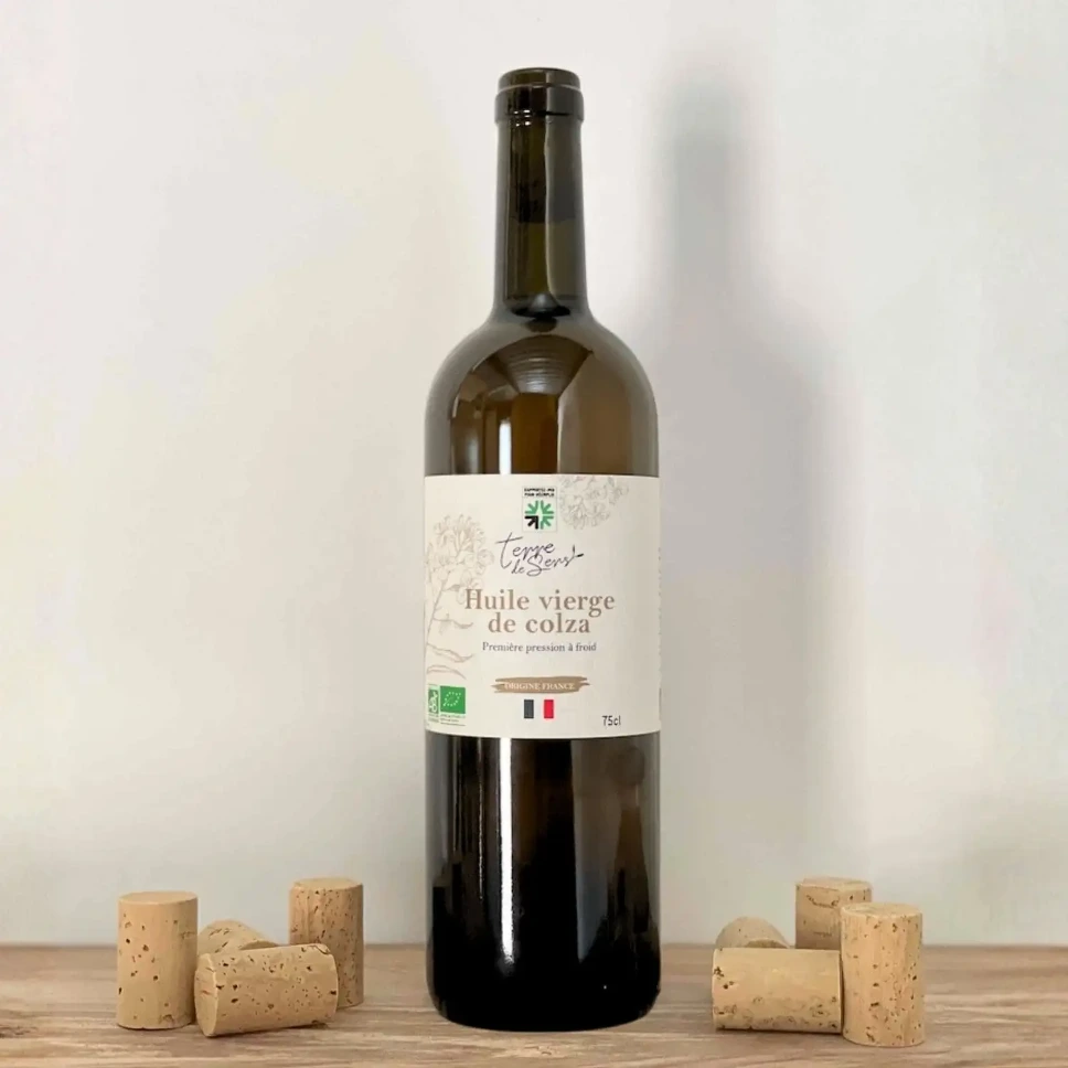 [HC FR] Bouteille 0.75l Huile de Colza Vierge France bio*C/R