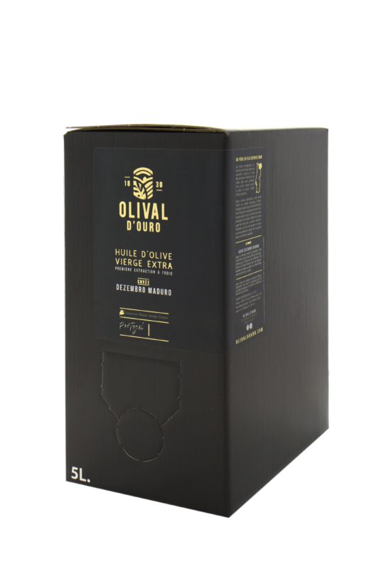BIB 5l Huile d'Olive Vierge Extra Portugal Mûre - Cuvée dernière semaine de récolte « Dezembro Maduro » bio*