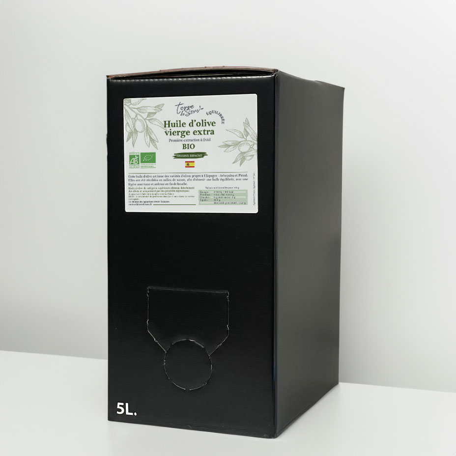 [HOVE ES E] BIB 5l Huile d'Olive Vierge Extra Espagne Equilibre bio*