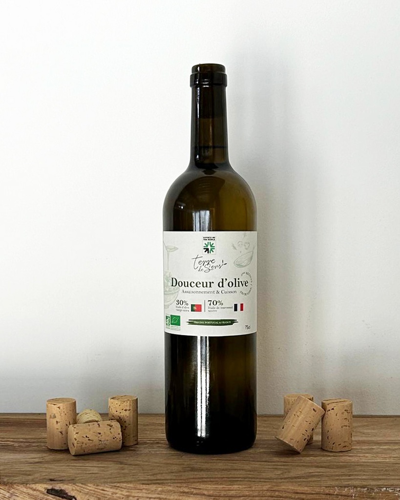 Bouteille 0.75l Huile Douceur d'olive & tournesol bio* C/R