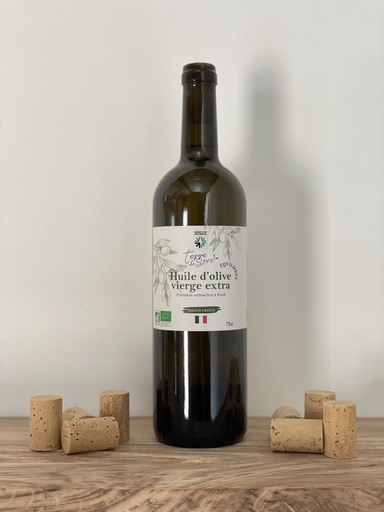 [HOVE FR E] Bouteille 0.75l Huile d'Olive Vierge Extra France Equilibre bio*C/R
