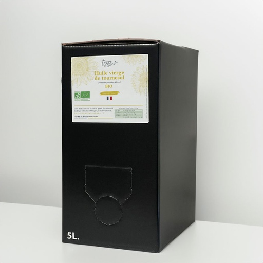 [HT FR] BIB 5l Huile de Tournesol Vierge France bio*