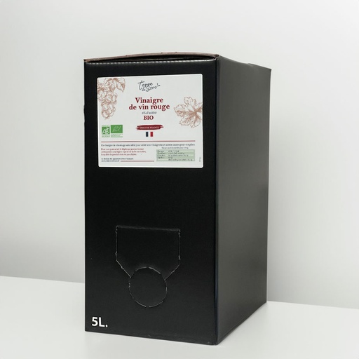 [VVR FR] BIB 5l Vinaigre de Vin Rouge France bio*